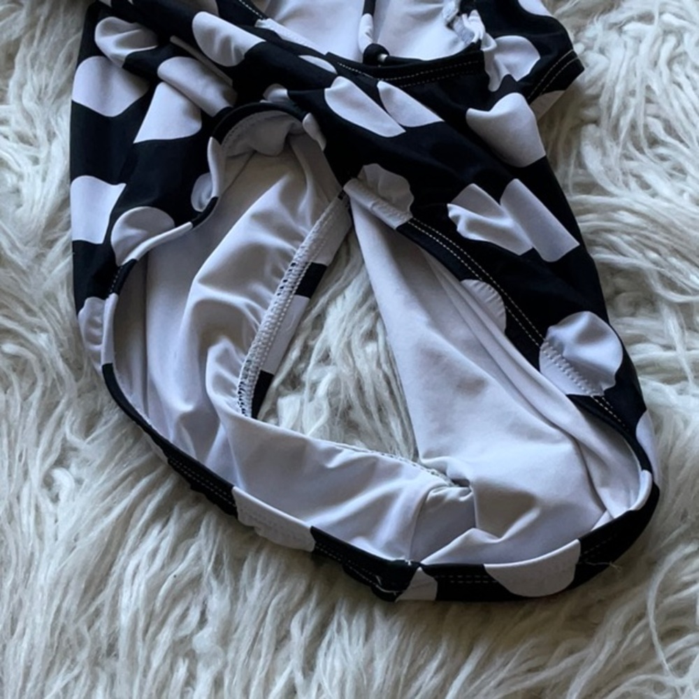 🆕 La Blanca Polka Dot Lace-Up Tummy Control One-Piece Swimsuit‎ - Picture 7 of 7